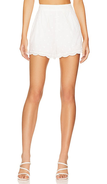 Tularosa Cara Shorts in White - Short Tularosa Cara en blanc - Tularosa Cara 白色短裤 - Tularosa Cara Shorts in Weiß - Tularosa Cara 쇼츠화이트 색상 - Pantaloncini Tularosa Cara in bianco