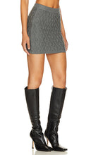 Tularosa Davina Knit Mini Skirt in Charcoal