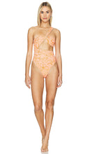 Tularosa Fleur One Piece in Orange - Tularosa Fleur une pièce en orange - 橙色 Tularosa Fleur 一件 - Tularosa Fleur Einteiler in Orange - Tularosa Fleur 원피스 오렌지 색상 - Costume intero Tularosa Fleur in arancione