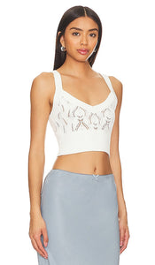 Tularosa Gia Knit Top in White