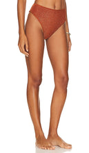 Tularosa Juno High Waist Bottom in Metallic Copper