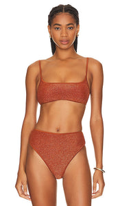 Tularosa Juno Top in Metallic Copper - Haut Tularosa Juno en cuivre métallisé - Tularosa Juno 金属铜色上衣 - Tularosa Juno Top in Metallic-Kupfer - Tularosa Juno 탑 - Piano Tularosa Juno in Rame Metallizzato