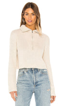Tularosa Lovelle Zip Up Sweater in Beige