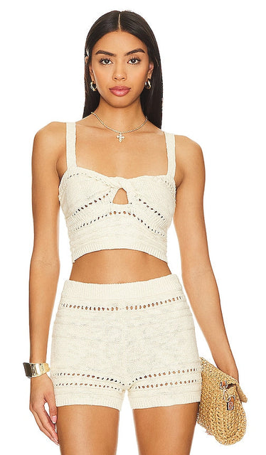Tularosa Marisol Top in Beige - Haut Tularosa Marisol en Beige - Tularosa Marisol 米色上衣 - Tularosa Marisol Top in Beige - Tularosa 마리솔 탑 베이지 색상 - Top Tularosa Marisol in Beige