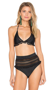 Tularosa Nina Bikini Top in Black - Haut de bikini Tularosa Nina en noir - Tularosa Nina 黑色比基尼上衣 - Tularosa Nina Bikinioberteil in Schwarz - Tularosa Nina 비키니 탑 블랙 색상 - Top bikini Tularosa Nina in nero