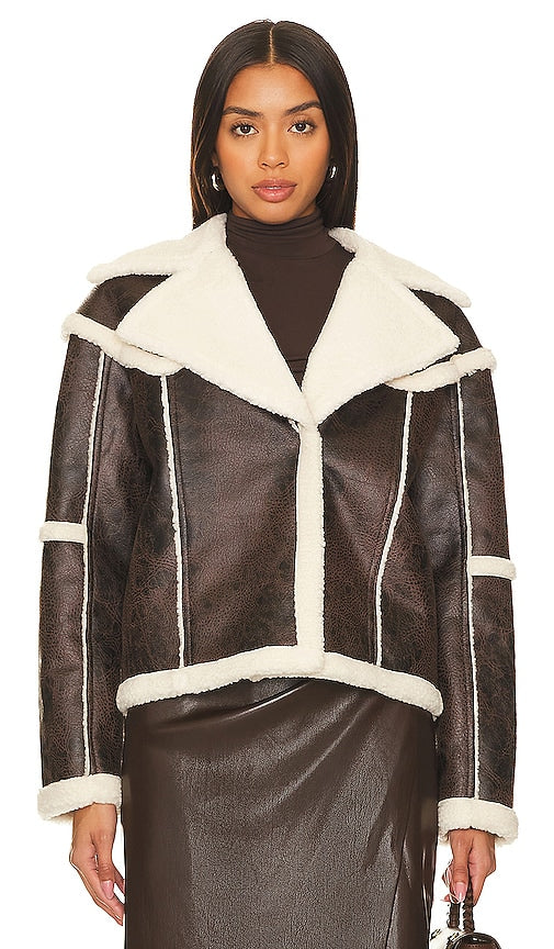 Tularosa Pamela Coat in Brown