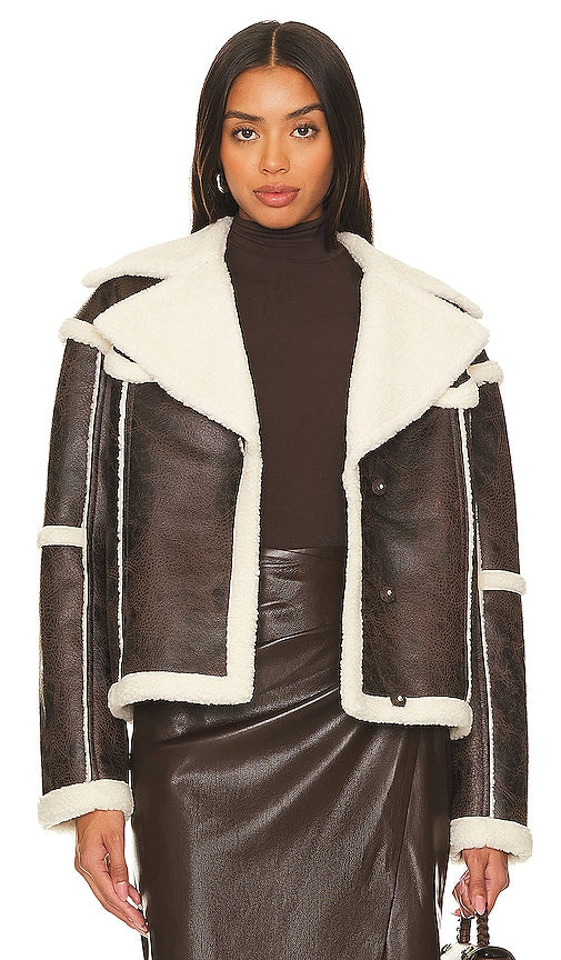 Tularosa Pamela Coat in Brown