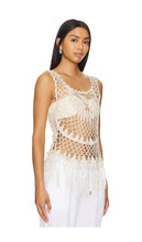 Tularosa Talie Crotchet Top in Beige