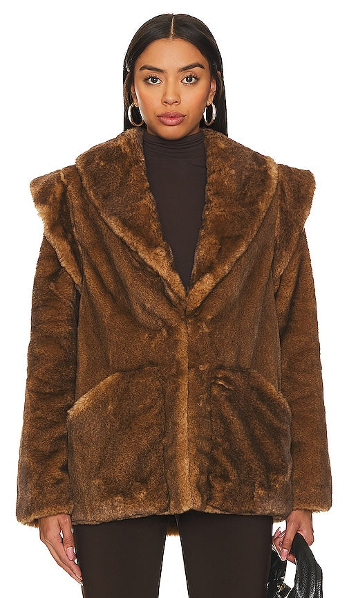 Tularosa Vanessa Coat in Brown