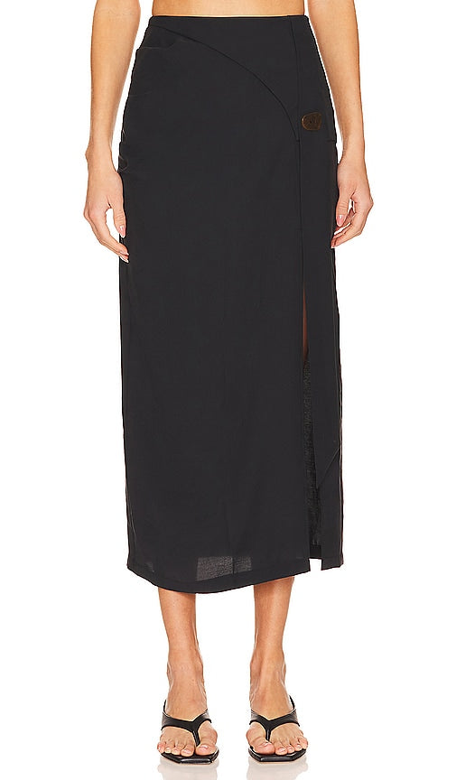 Undress Code Voil Skirt in Black