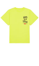 UPRISERS Hate is a Virus Tee in Yellow