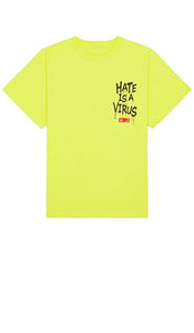 UPRISERS Hate is a Virus Tee in Yellow