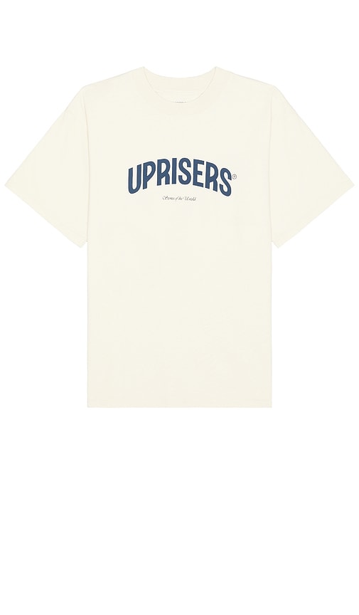 UPRISERS Made in NYC Tee in Beige - T-shirt UPRISERS Made in NYC en beige - UPRISERS Made in NYC 米色 T 恤 - UPRISERS Made in NYC T-Shirt in Beige - UPRISERS Made in NYC 티셔츠 베이지 색상 - UPRISERS T-shirt Made in NYC in beige