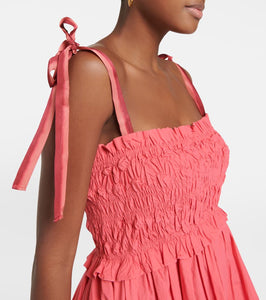 Ulla Johnson Akshara smocked cotton midi dress