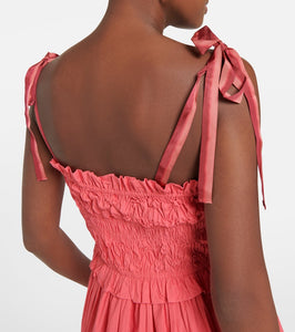 Ulla Johnson Akshara smocked cotton midi dress