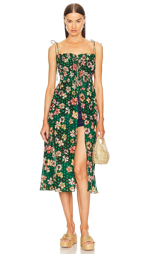 Ulla Johnson Asli Coverup in Green - Ulla Johnson Asli - Dissimulation en vert - Ulla Johnson Asli 绿色罩衫 - Ulla Johnson Asli Coverup in Grün - Ulla Johnson Asli 커버업 - Ulla Johnson Asli Coverup in verde