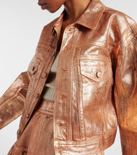 Ulla Johnson Cosette foiled denim jacket