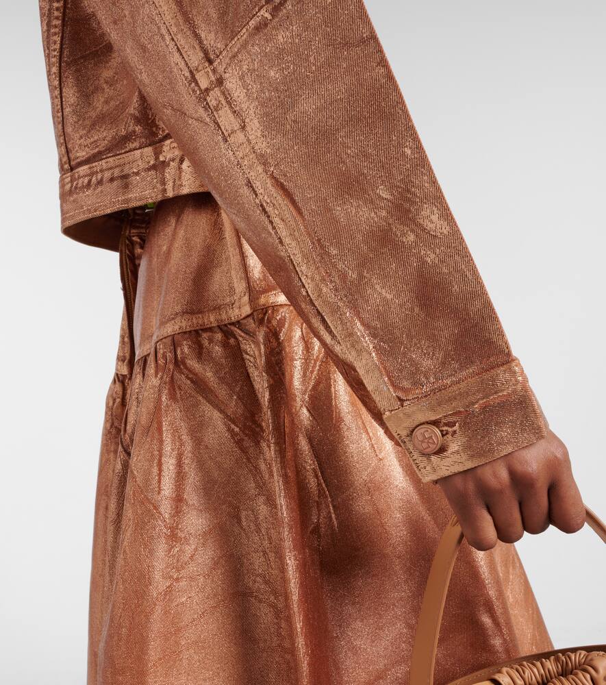 Ulla Johnson Cosette foiled denim jacket
