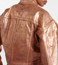 Ulla Johnson Cosette foiled denim jacket