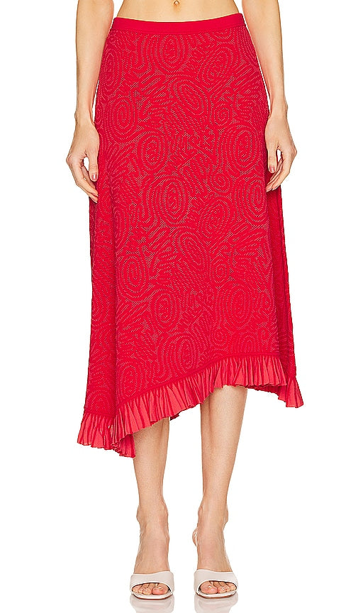 Ulla Johnson Josephine Skirt in Red - Jupe Joséphine Ulla Johnson en rouge - Ulla Johnson Josephine 红色裙子 - Ulla Johnson Josephine Rock in Rot - Ulla Johnson Josephine 스커트 - Gonna Josephine di Ulla Johnson in rosso