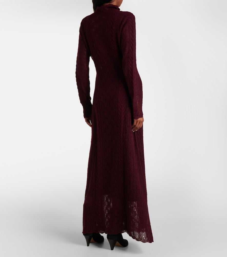 Ulla Johnson Kassia open-knit wool-blend maxi dress