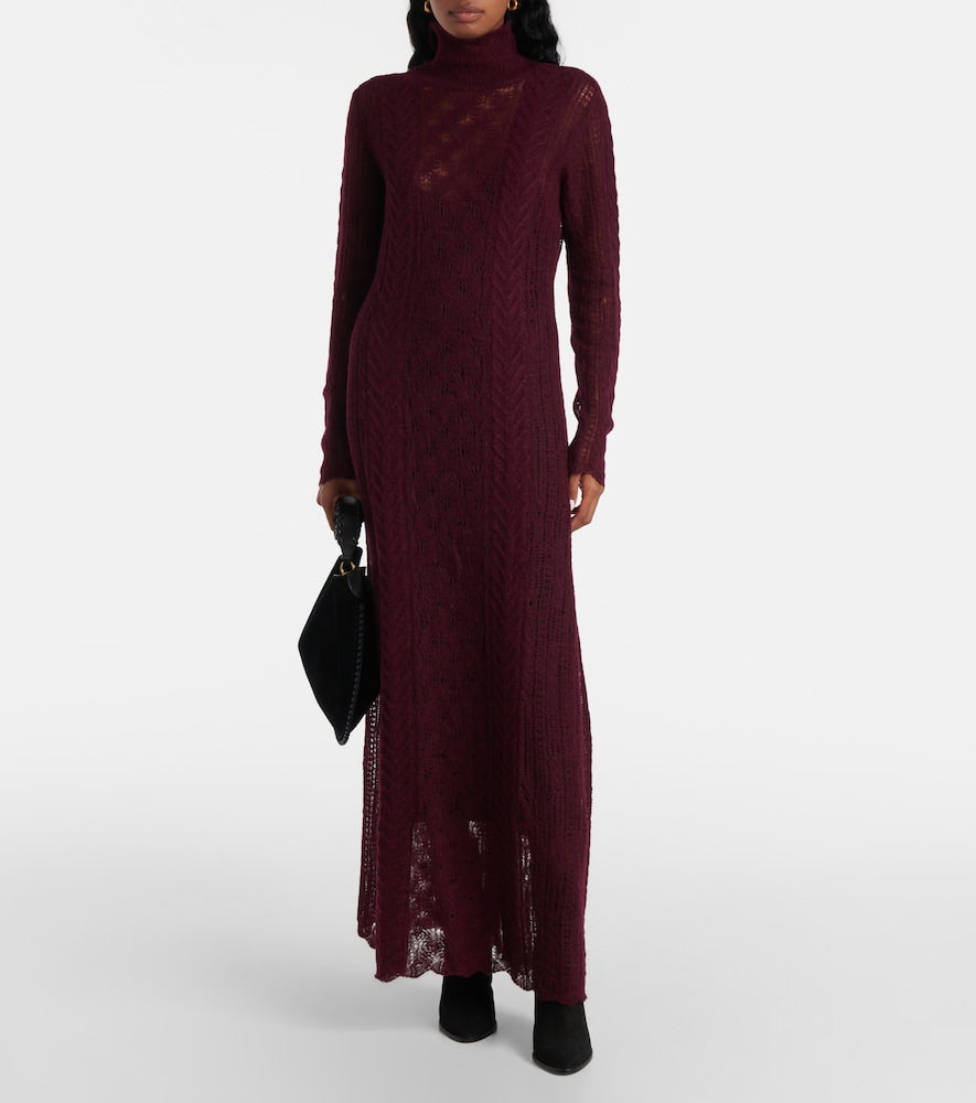 Ulla Johnson Kassia open-knit wool-blend maxi dress