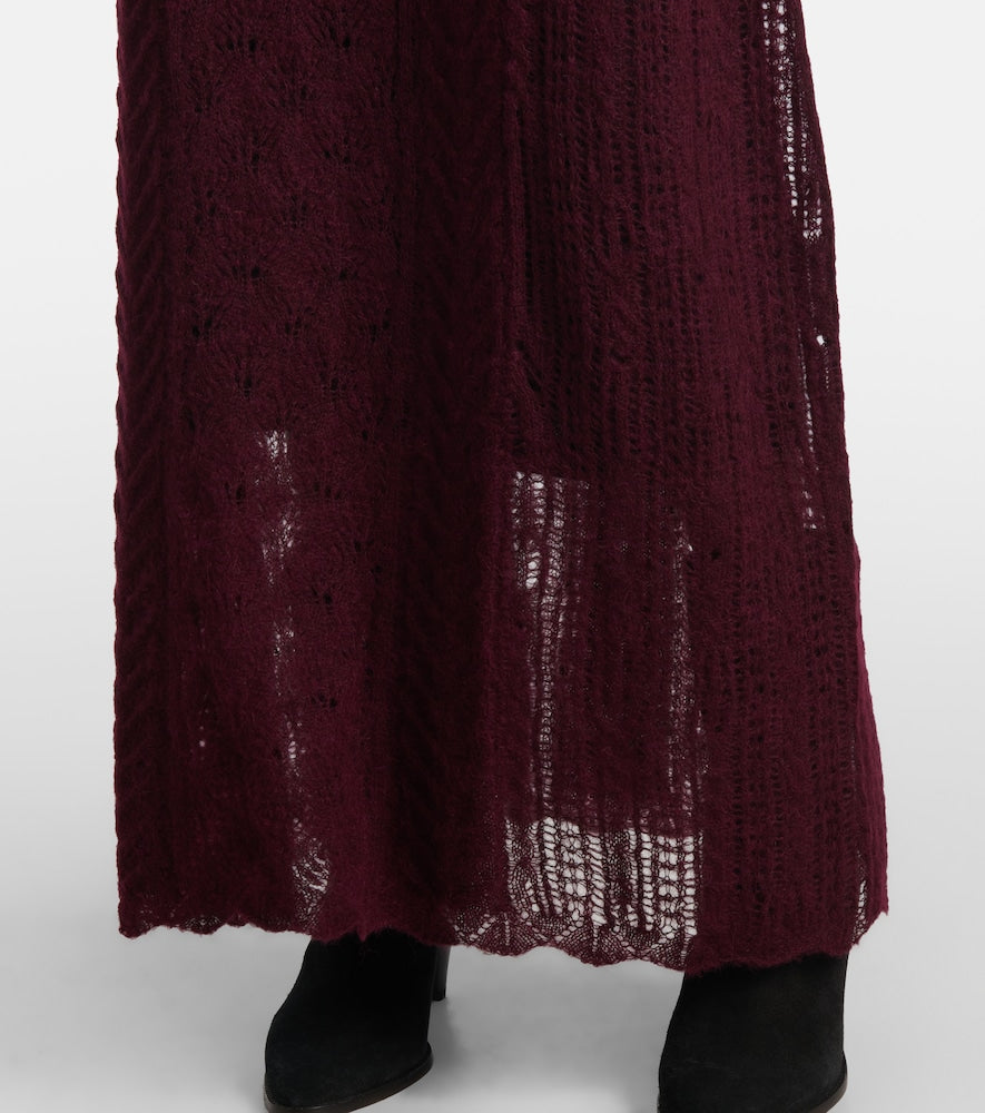 Ulla Johnson Kassia open-knit wool-blend maxi dress