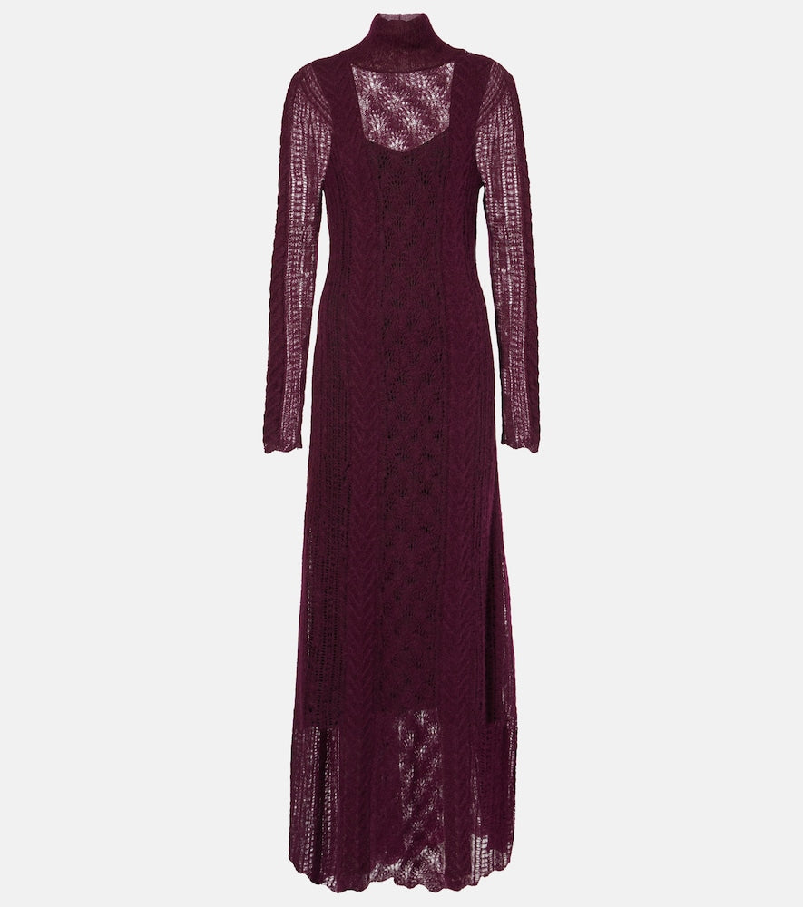 Ulla Johnson Kassia open-knit wool-blend maxi dress. Ulla Johnson Kassia 镂空针织羊毛混纺超长连衣裙