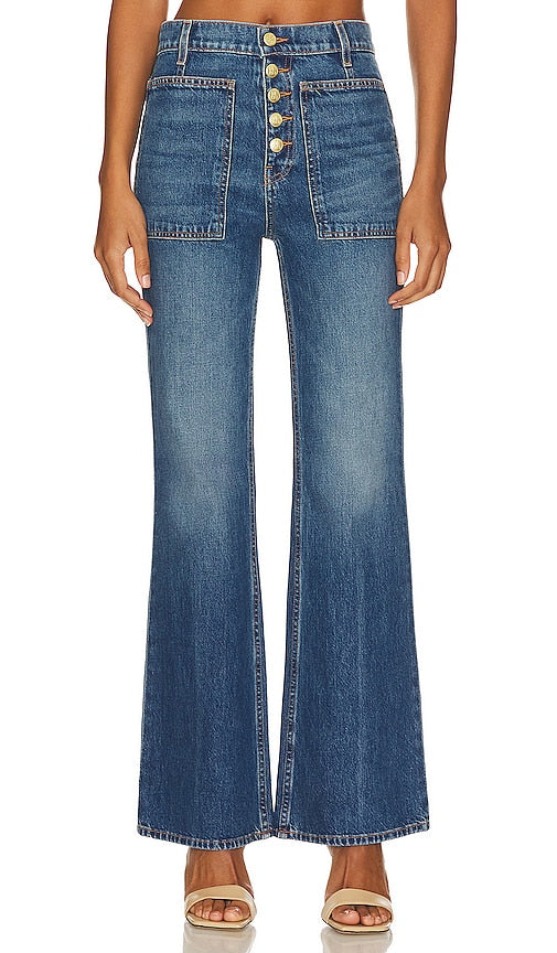 Ulla Johnson Lou Jean in Blue - Ulla Johnson Lou Jean en bleu - 乌拉·约翰逊·卢·让 (Ulla Johnson Lou Jean) 穿蓝色衣服 - Ulla Johnson Lou Jean in Blau - Ulla Johnson 블루 진 - Ulla Johnson Lou Jean in blu