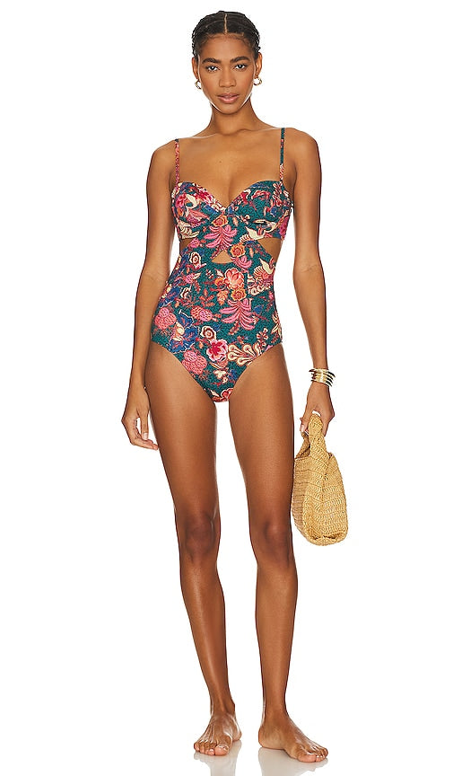 Ulla Johnson Luna One Piece in Blue - Ulla Johnson Luna une pièce en bleu - Ulla Johnson Luna 一件蓝色衣服 - Ulla Johnson Luna Einteiler in Blau - Ulla Johnson 루나 원피스 블루 색상 - Costume intero di Ulla Johnson Luna in blu