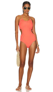 Ulla Johnson Mabel One Piece in Coral - Ulla Johnson Mabel une pièce en corail - Ulla Johnson Mabel 珊瑚色一件 - Ulla Johnson Mabel Einteiler in Koralle - Ulla Johnson Mabel 원피스 - Costume intero di Ulla Johnson Mabel in corallo
