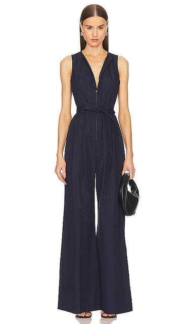 Ulla Johnson Marin Jumpsuit in Navy - Combinaison Ulla Johnson Marin en bleu marine - Ulla Johnson Marin 海军蓝连身裤 - Ulla Johnson Marin Overall in Marineblau - Ulla Johnson 마린 점프수트 - Tuta Ulla Johnson Marin in blu marino