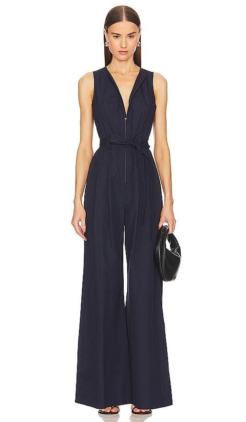 Ulla Johnson Marin Jumpsuit in Navy - Combinaison Ulla Johnson Marin en bleu marine - Ulla Johnson Marin 海军蓝连身裤 - Ulla Johnson Marin Overall in Marineblau - Ulla Johnson 마린 점프수트 - Tuta Ulla Johnson Marin in blu marino