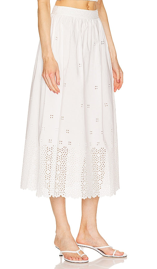 Ulla Johnson Marisol Skirt in White