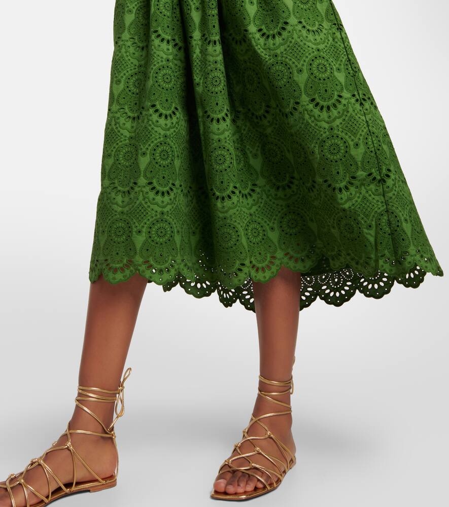 Ulla Johnson Matilde broderie anglaise cotton midi dress