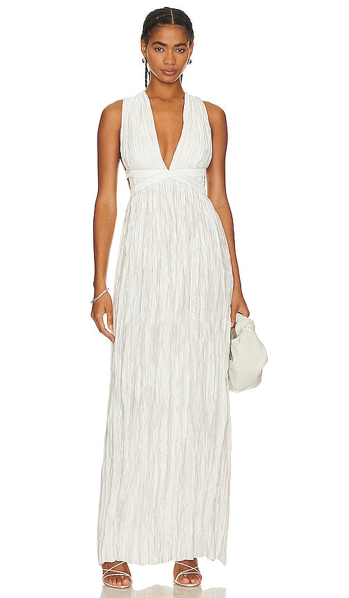 Ulla Johnson Mona Gown in Cream - Robe Ulla Johnson Mona en crème - Ulla Johnson Mona 奶油色礼服 - Ulla Johnson Mona Kleid in Creme - Ulla Johnson MONA 가운 - Abito Mona di Ulla Johnson color crema