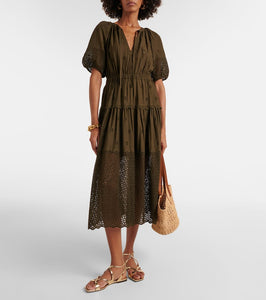 Ulla Johnson Nova embroidered cotton midi dress