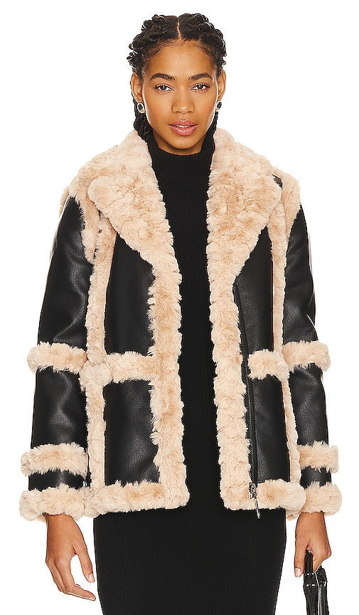 Unreal Fur Gate Keeper Jacket in Black