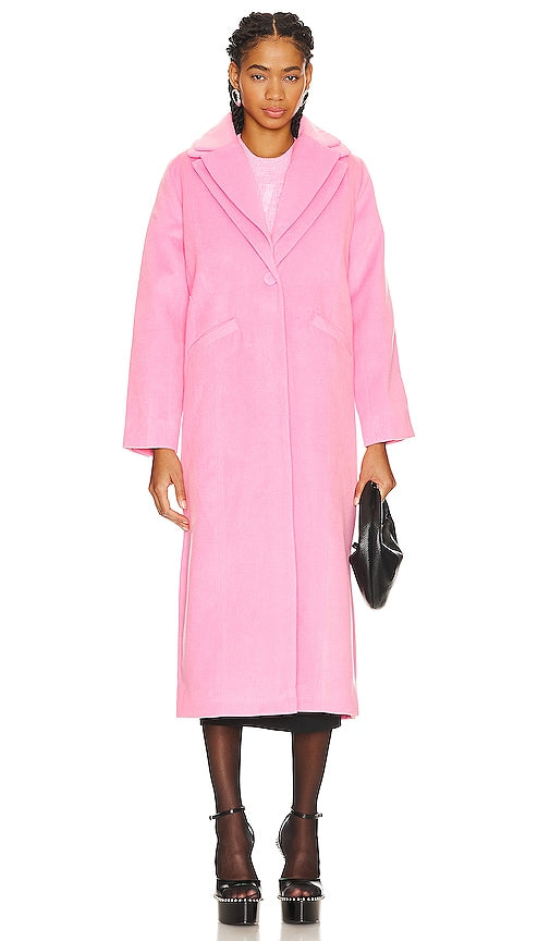 Unreal Fur Sardinia Coat in Pink