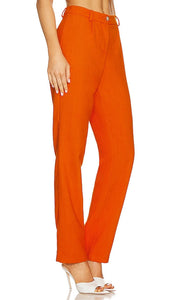 VALENTINA SHAH Parker Pants in Orange