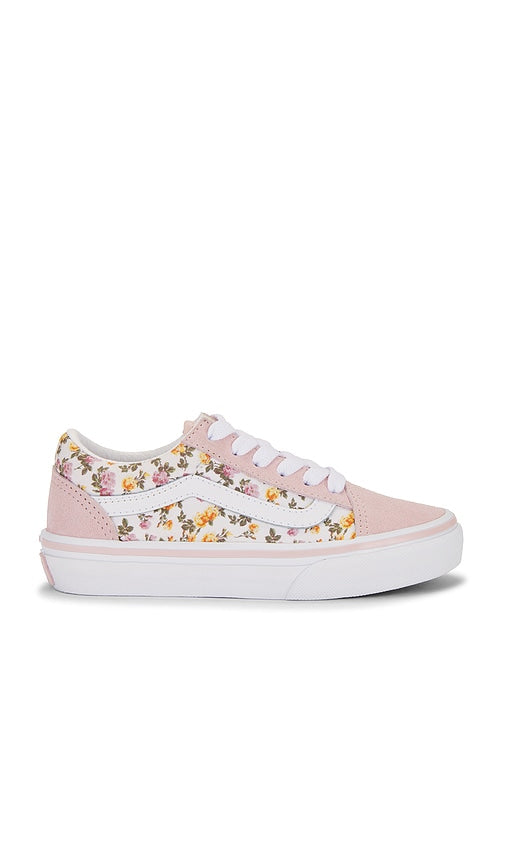 Vans Kids Old Skool in Pink | Pink & Multi Shoes for Women