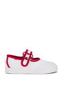 Vans Toddler Mary Jane in White | White & Red Shoes for Women