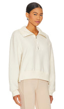 Varley Roselle Half Zip Sweatshirt in Ivory