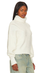 Varley Rogan Cropped Sweater in Ivory