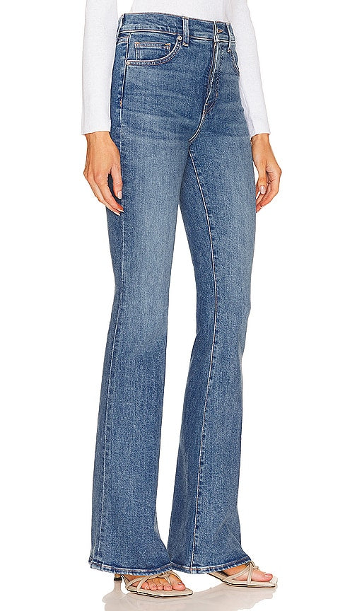 Veronica Beard Beverly High Rise Skinny Flare in Blue