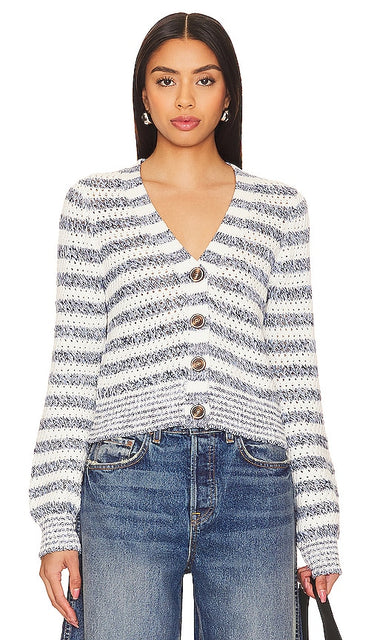 Veronica Beard Artura Cardigan in Blue - Veronica Beard Cardigan Artura en bleu - Veronica Beard Artura 蓝色开衫 - Veronica Beard Artura Cardigan in Blau - Veronica Beard Artura 가디건 블루 색상 - Cardigan Artura con barba Veronica in blu