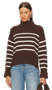 Veronica Beard Lancetti Sweater in Brown - Veronica Beard Pull Lancetti en marron - Veronica Beard Lancetti 棕色毛衣 - Veronica Beard Lancetti Pullover in Braun - Veronica Beard Lancetti 스웨터브라운 색상 - Maglione Veronica Beard Lancetti in marrone