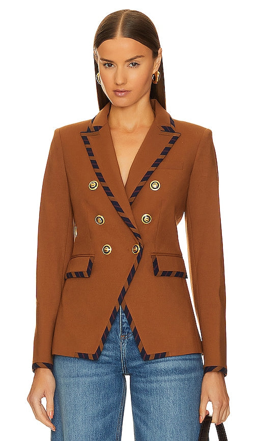 Veronica Beard Miller Dickey Jacket in Brown - Veronica Beard Miller Dickey - Veste marron - Veronica Beard Miller Dickey 棕色夹克 - Veronica Beard Miller Dickey Jacke in Braun - Veronica Beard Miller 디키 재킷 브라운 색상 - Giacca Dickey Veronica Beard Miller in marrone
