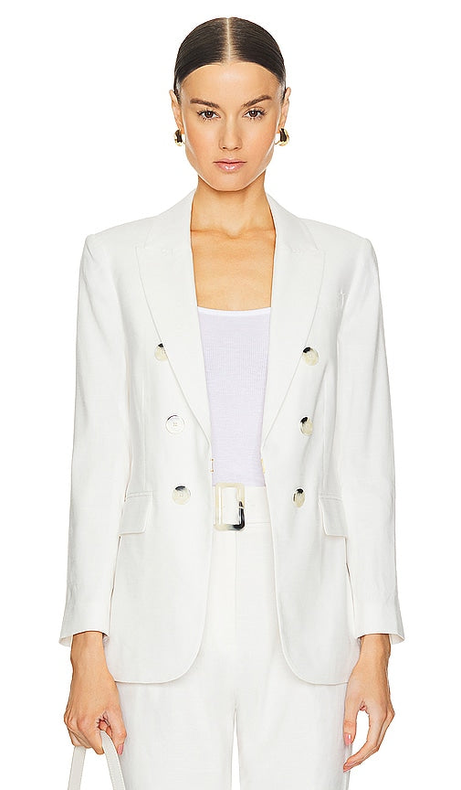 Veronica Beard Bexley Dickey Jacket in White