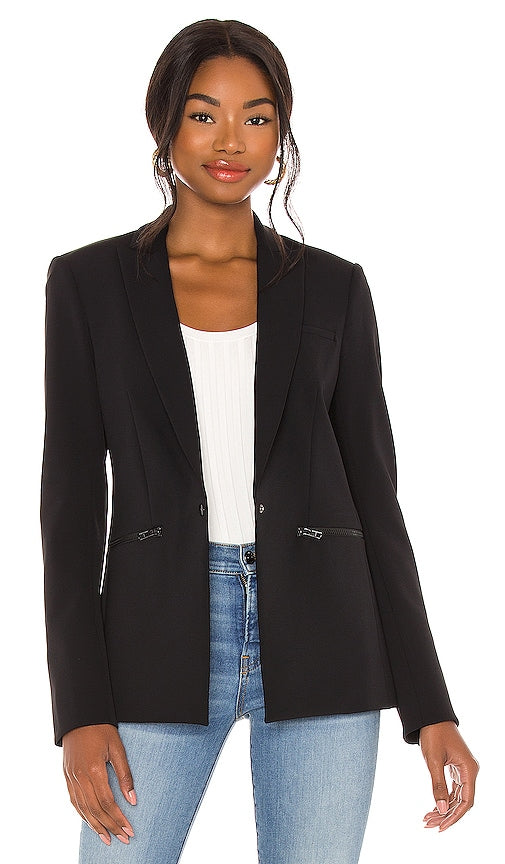 Veronica Beard Scuba Jacket in Black - Veronica Beard - Veste de plongée en noir - Veronica Beard 黑色潜水夹克 - Veronica Beard Scuba Jacke in Schwarz - Veronica Beard 스쿠버 재킷 - Giacca subacquea Veronica Beard in nero